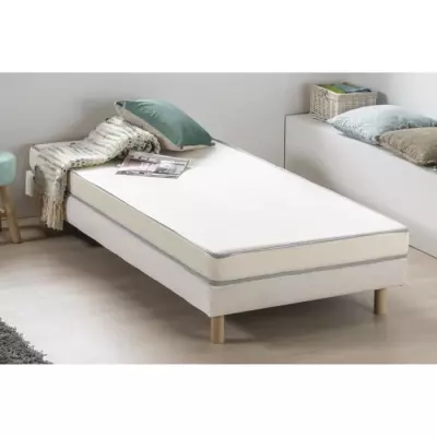 Matelas mousse 90x190 cm DEKO DREAM - Confort ferme - Ep.12cm