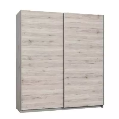 Armoire 2 portes coulissantes chene clair - Responsable - FSC®