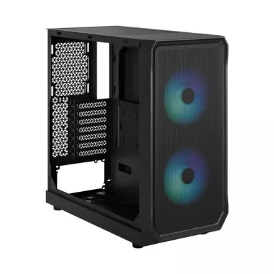 Boîtier PC FRACTAL DESIGN Focus 2 RGB Black TG Clear Tint - Compact et Lumineux