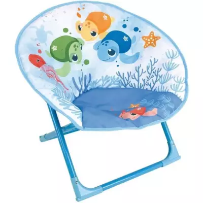 Chaise enfant tortue pliable pour jeux aquatiques - 47x54x42 cm