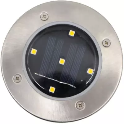 Lot de 3 spots solaires encastrables inox pour une décoration lumineuse