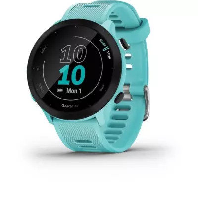 Montre connectée sport GARMIN Forerunner 55 Aqua - Vert d'eau