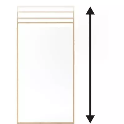 Paroi fixe GELCO effet bois 90x210/265 - Design élégant