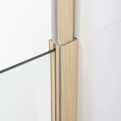 Paroi fixe GELCO effet bois 90x210/265 - Design élégant
