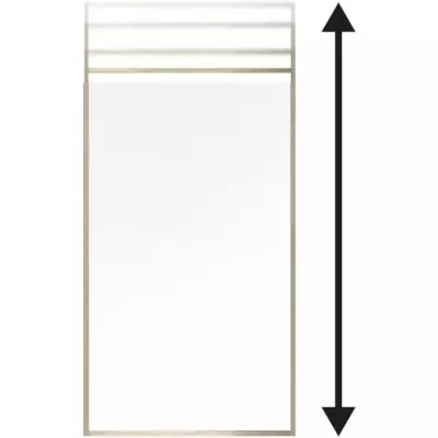Paroi fixe GELCO ONLY Gold 100x210/265 - Design élégant