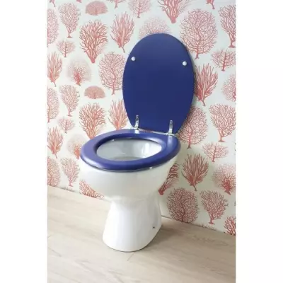 Abattant WC Dolce Bleu Marine - Design Bois Moulé