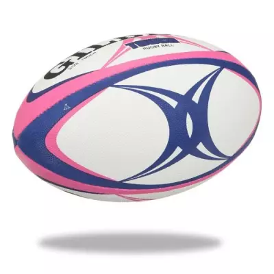 Ballon de rugby Touch - GILBERT Rose et bleu - Taille 4