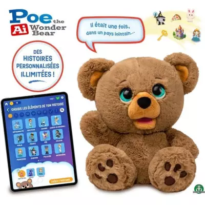 Peluche interactive Poe - Créez des histoires magiques - 4 ans et plus