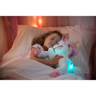 Peluche Licorne Interactive Féerique et Lumineuse - Made in France