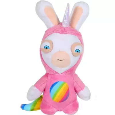 Peluche Lapicorne Rose Sonore - 18 cm