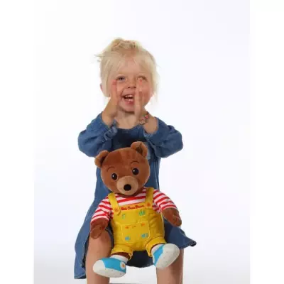 Peluche Musicale Petit Ours Brun, Conte et Parle - 28 cm