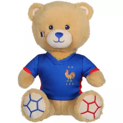 Peluche Ours FFF GIPSY TOYS - Maillot, 24 cm
