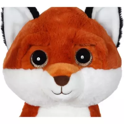 Peluche renard GIPSY - Puppy Eyes Pets 40 cm - Marron - Idéal pour les Enfants !
