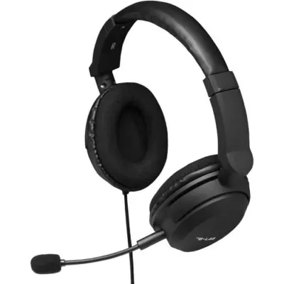 Casque Gamer Filaire The G-Lab KORP CARBON - Microphone Détachable - Noir
