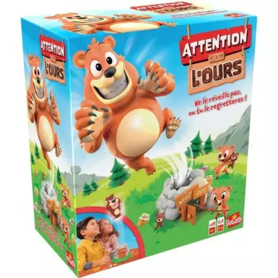 Amusez-vous avec Attention à l'ours ! Jeu de plateau - GOLIATH