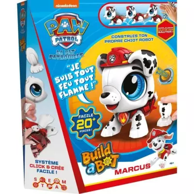 Robot Pat Patrouille Marcus - Build A Bot - GOLIATH - 3 ans - Fonctions sonores et motrices