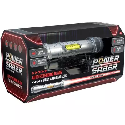 Sabre Power Saber Red rétractable - Jeu de rôle 8 ans+