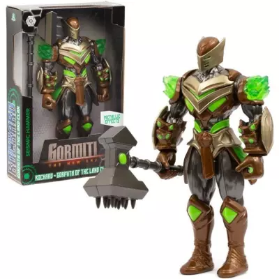 Figurine articulée Gormiti 27 cm avec arme - Modèle Terre