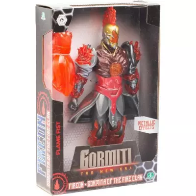 Figurine articulée Gormiti 27 cm avec arme - Modèle Feu