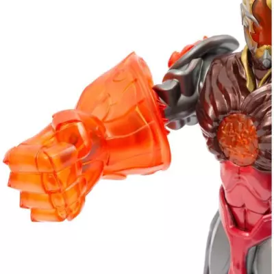 Figurine articulée Gormiti 27 cm avec arme - Modèle Feu