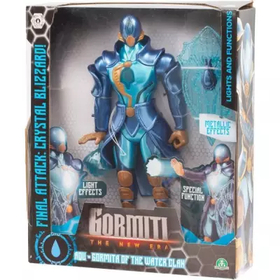 Figurine articulée GORMITI - Attaque lumineuse Eau - 27 cm