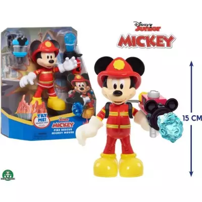 Figurine Pompier Mickey 15 cm - Disney - Jouet pour enfants 3 ans - MCC20
