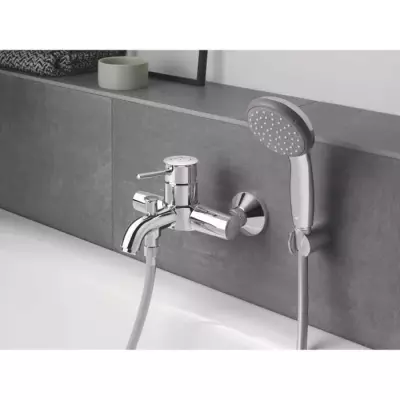 Mitigeur Bain/Douche mural GROHE - Chrome Brillant - 191 mm Profondeur