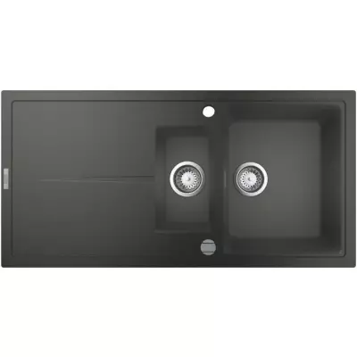 Évier composite GROHE K400 1000x500 mm Gris granite - Compact et fonctionnel