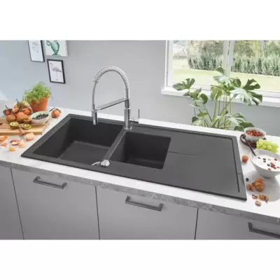 Evier composite avec égouttoir GROHE - K400 | Cuisine 