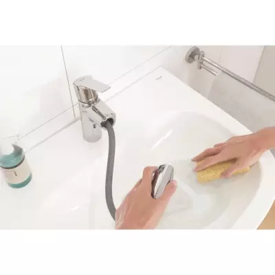 Robinetterie de salle de bain: Mitigeur GROHE QUICKFIX Start avec douchette extractible