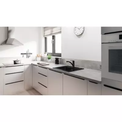 Robinet de cuisine GROHE Start - Noir mat - Pratique et élégant