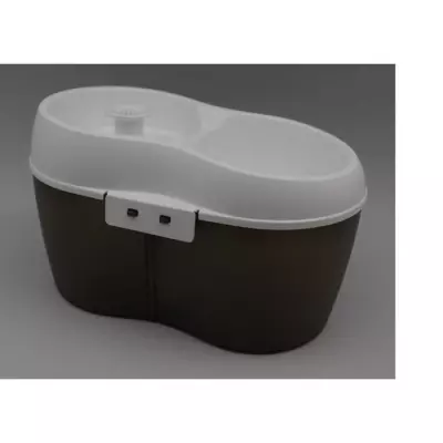 Fontaine chat H2O - 2L - Grise, compacte et pratique