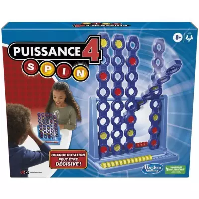 Puissance 4 Spin - Jeu de société pour 2 joueurs, dès 8 ans
