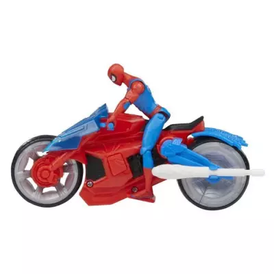 Figurine Spiderman ArachnoMoto : Action épique Marvel, 4 ans