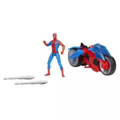 Figurine Spiderman ArachnoMoto : Action épique Marvel, 4 ans