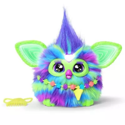 Furby Galaxie: peluche interactive qui brille dans le noir
