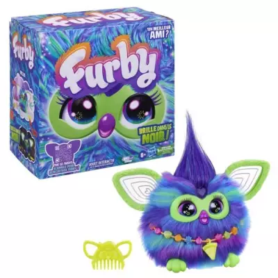 Furby Galaxie: peluche interactive qui brille dans le noir