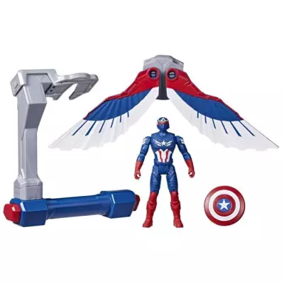 Figurine Captain America commandes de vol 16x18x7 cm - Marvel Epic Hero Série