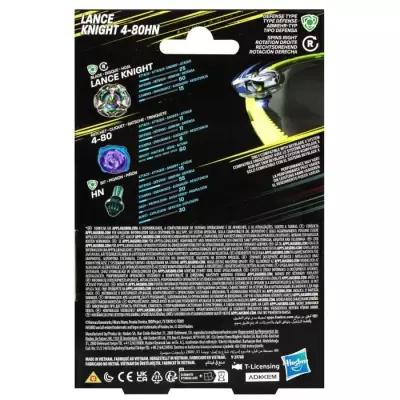 Pack de départ Beyblade Lance Knight 4-80HN: toupie de compétition et lanceur