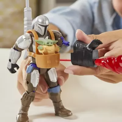Figurine Deluxe Mandalorien et Grogu à personnaliser - Star Wars