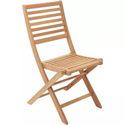 Salon de jardin 8 pers. bois eucalyptus FSC - Table 180x90 cm + 8 chaises pliantes