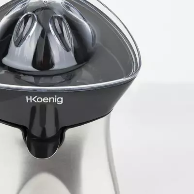 Presse-agrume électrique H.KoeNIG AGR60 - Design inox - 2 cônes interchangeables