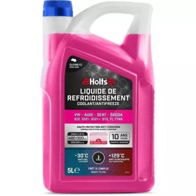 Liquide de Refroidissement HOLTS 5L - Dédié VW-AUDI-SEAT-SKODA