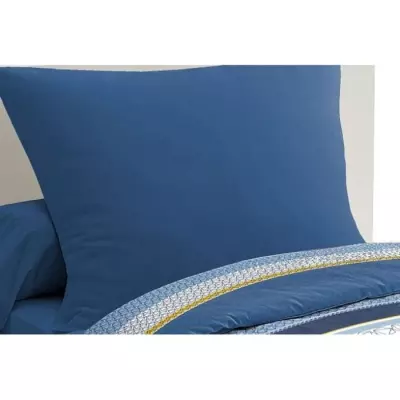 Parure de couette microfibre HOME PASSION STANIS - Bleu