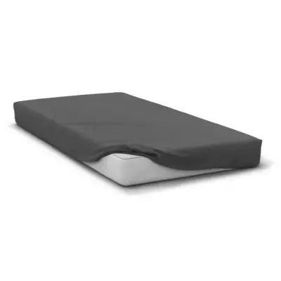 Drap Housse Microfibre Gris Anthracite - HOME LINGE PASSION