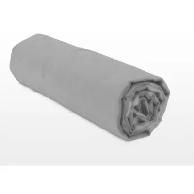 Drap housse Microfibre Gris clair - 180x200 cm - HOME LINGE PASSION