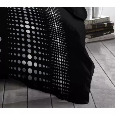 Parure de couette Microfibre STEEVY 220x240cm - Noir