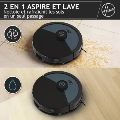 Aspirateur Robot Laveur HOOVER HG450HP HYDRO Pro - 4000 Pa - 120 min - 65 dBA
