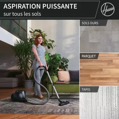 Aspirateur traineau sans sac HOOVER HP110HM - Performant et Compact