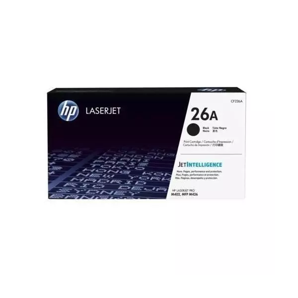 Cartouche de toner noir HP 26A authentique pour HP LaserJet Pro M402/MFP M426
